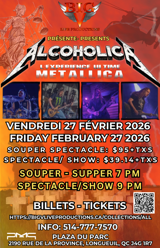 ALCOHOLICA - Friday February 27 2026 - Vendredi 27 Février 2026
