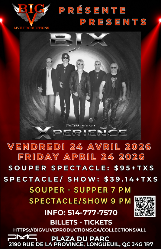 BJX - Bon Jovi Xperience  - Friday 24th April 2026 - Vendredi 24 Avril 2026