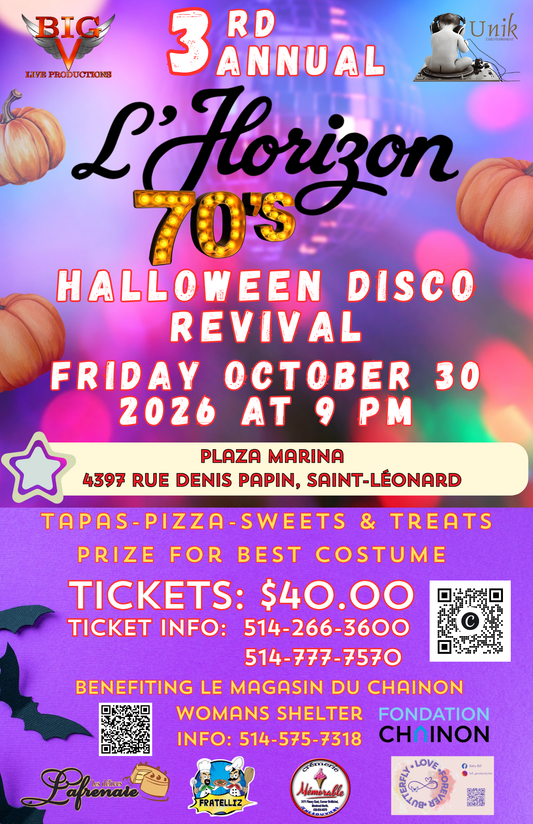 Halloween Disco Party 2026 - Friday October 30 2026 at 9:00 pm