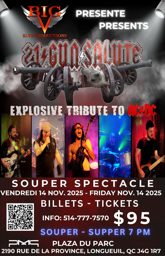 21 Gun Salute - Vendredi le 14 Novembre 2025 - Friday November 14 2025